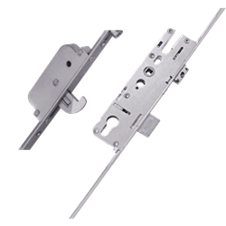 ELITE Compact Lever Operated Latch & Deadbolt Twin Spindle Designed To Accept Optional Shootbolts - 2 Hook 4 Roller