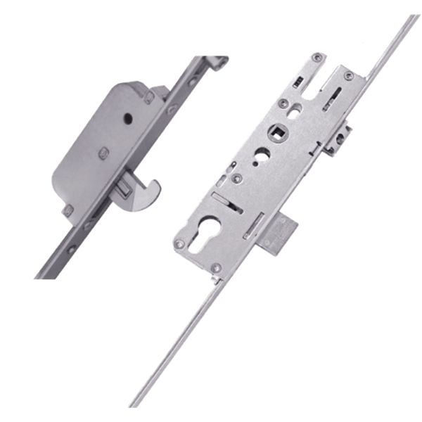 ELITE Compact Lever Operated Latch & Deadbolt Twin Spindle Designed To Accept Optional Shootbolts - 2 Hook 4 Roller