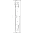 ELITE Compact Lever Operated Latch & Deadbolt Twin Spindle Designed To Accept Optional Shootbolts - 2 Hook 2 Roller