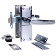 ASEC Victorian Handle Latch Pack Plated Straight Lever With Latch & Hinges