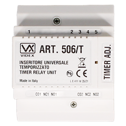 VIDEX 506T 12V/24V AC/DC Relay With Timer