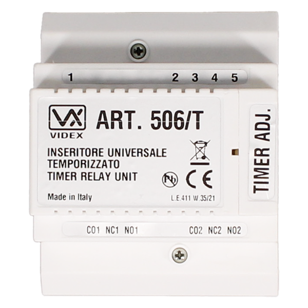 VIDEX 506T 12V/24V AC/DC Relay With Timer
