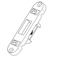 ROTO Bolt Keep Suitable For Flush Timber 373295