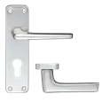 ZOO Lever Handle On Euro Lock Backplate