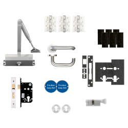 ZOO Architectural Fire Door Pack For Office Door (Locking) KITA3-FDP-A3