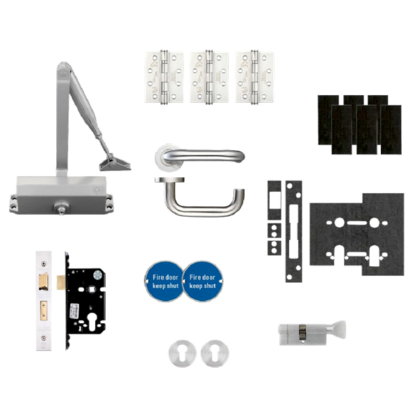 ZOO Architectural Fire Door Pack For Office Door (Locking) KITA3-FDP-A3