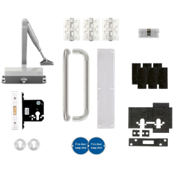 ZOO Architectural Fire Door Pack For Corridor Door (Locking) KITA1-FDP-A1