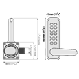 CODELOCKS CL400 / CL405 Marine Grade Digital Gate Lock With Surface Latch
