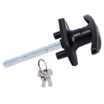 CARDALE Garage Door T-Handle Square Spindle With Screwhole In End