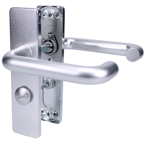 ZOO Return To Door Lever Handle Bathroom Privacy Backplate FD30/60