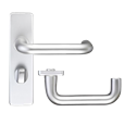 ZOO Return To Door Lever Handle Bathroom Privacy Backplate FD30/60