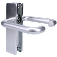 ZOO Return To Door Lever Handle On Latch Backplate FD30/60
