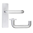 ZOO Return To Door Lever Handle On Latch Backplate FD30/60