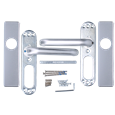 ZOO Return To Door Lever Handle On Latch Backplate FD30/60
