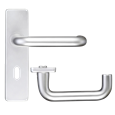 ZOO Return To Door Lever Handle On Lever Lock Backplate FD30/60