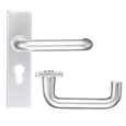 ZOO Return To Door Lever Handle On Euro Lock Backplate FD30/60