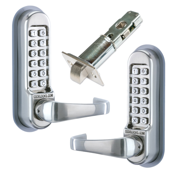 CODELOCKS CL0540 Back To Back Stainless Steel Digital Gate Lock With Adjustable Latch