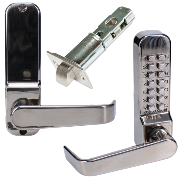 CODELOCKS CL0440 / CL0445 Stainless Steel Digital Gate Lock With Adjustable Latch