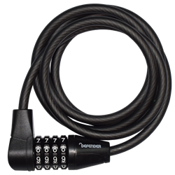 DEFENDER By Squire Cycle Cable Lock With 4 Wheel Combination 8mm x 1500mm