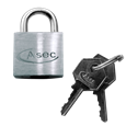 ASEC KA Open Shackle Chrome Finish Padlock