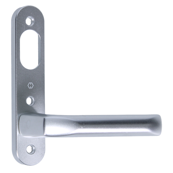 NORDAN NTech Villa Balcony Door Handle 3 Fix External With Cutout To Suit Scandinavian Oval