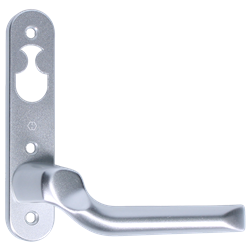 NORDAN NTech Villa Balcony Door Handle 3 Fix Internal Handed With Cutout To Suit Rococo Scandinavian Oval