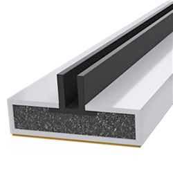 FIRESTOP Intumescent Strip 2.1m x 4mm Fire & Smoke Double Fin Seal