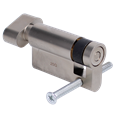 ASEC VITAL Blind Thumbturn Half Euro Dual Finish Cylinder With Adjustable Cam
