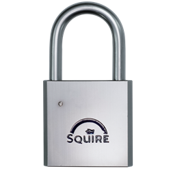 SQUIRE HEB50 Open Shackle Padlock Body To Accept 40mm (30/10) Half Euro Cylinder