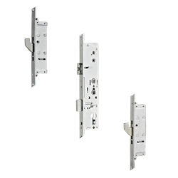 LOCKMASTER Lever Operated Latch & Deadbolt 92/62 Twin Spindle 20mm Radius 2 Hook