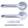 ECLIPSE Lever On Rose RTD Aluminium Handle Set