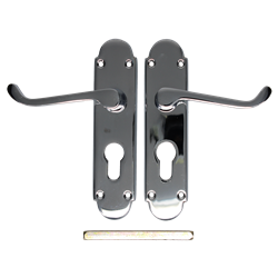 EPSOM Lever Euro Plate Door Handles