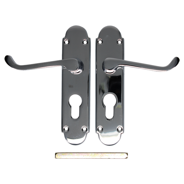 EPSOM Lever Euro Plate Door Handles