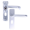 ZOO Return To Door Lever Handle On Oval Lock Backplate FD30/60