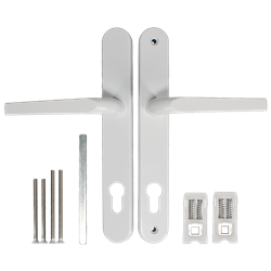 ASEC Evo Sprung Lever/Lever Multipoint Door Handles 92mm PZ 242mm Backplate 210mm Fixings