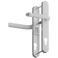 ASEC Evo Sprung Lever/Lever Multipoint Door Handles 92mm PZ 242mm Backplate 210mm Fixings