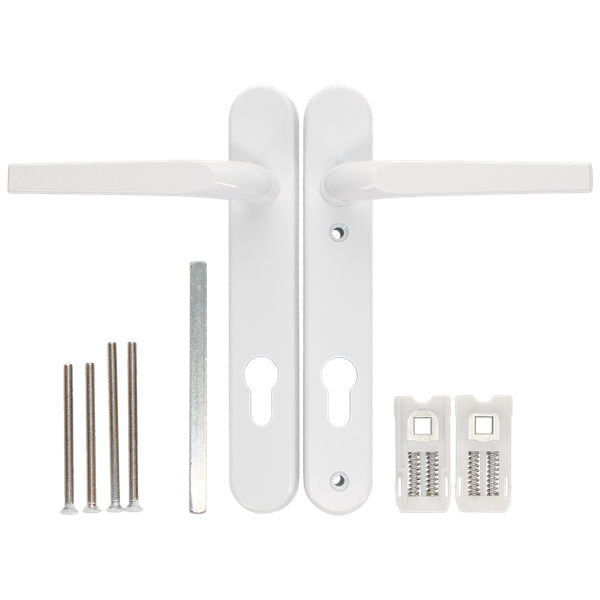 ASEC Evo Sprung Lever/Lever Multipoint Door Handles 92mm PZ 212mm Backplate 122mm Fixings