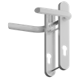 ASEC Evo Sprung Lever/Lever Multipoint Door Handles 92mm PZ 212mm Backplate 122mm Fixings