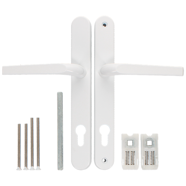 ASEC Evo Sprung Lever/Lever Multipoint Door Handles 92mm PZ 246mm Backplate 215mm Fixings