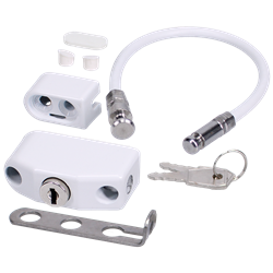 CHAMELEON 230mm Adaptable Locking Window Restrictor 100Kg Load Force M1