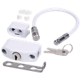 CHAMELEON 230mm Adaptable Locking Window Restrictor 100Kg Load Force M1