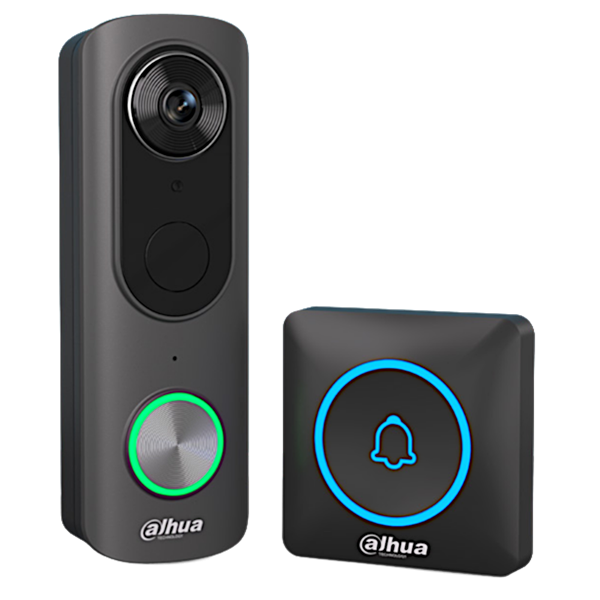 DAHUA Wi-Fi Doorbell & Chime Set KIT/DH-IPC-DB43BP-BTR-BLACK/DH-IPC-DS3BP-BLACK