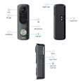 DAHUA Wi-Fi Doorbell & Chime Set KIT/DH-IPC-DB43BP-BTR-BLACK/DH-IPC-DS3BP-BLACK