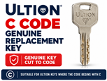 Ultion C Code Genuine Replacement Key Cut to Code