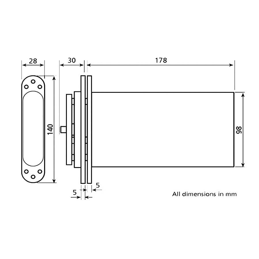 Perko Powermatic R100 Concealed Hydraulic Door Closer