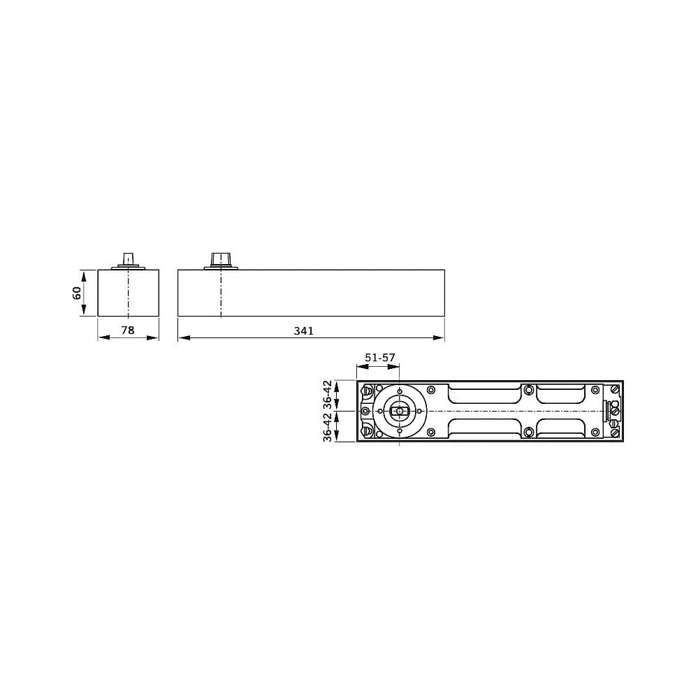 Dorma BTS80 Size 4 Floor Spring