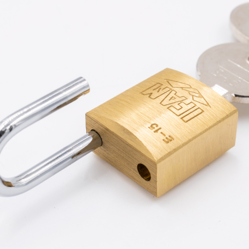 Ifam E Series 15mm Open Shackle Brass Padlock