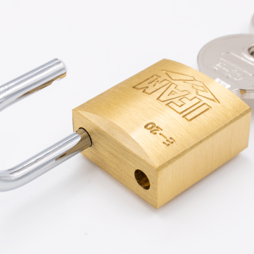 Ifam E Series 20mm Open Shackle Brass Padlock