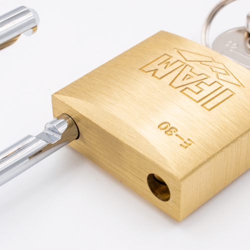 Ifam E Series 30mm Open Shackle Brass Padlock