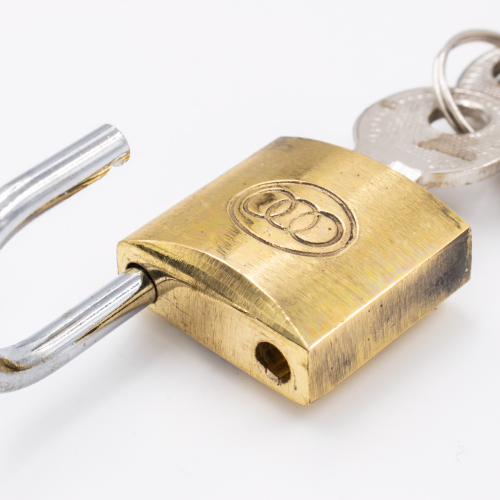 Tri Circle 20mm Open Shackle Brass Padlock